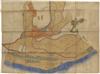 (JAPAN.) Large colorful manuscript map of a region in Ecchu province,
